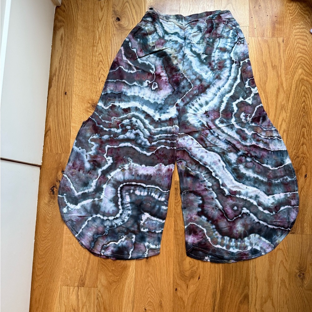 Tie-Dye Wide-Leg Pants